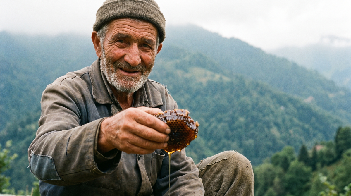 Gerçek Karadeniz deli balı. Vahşi. Ham.